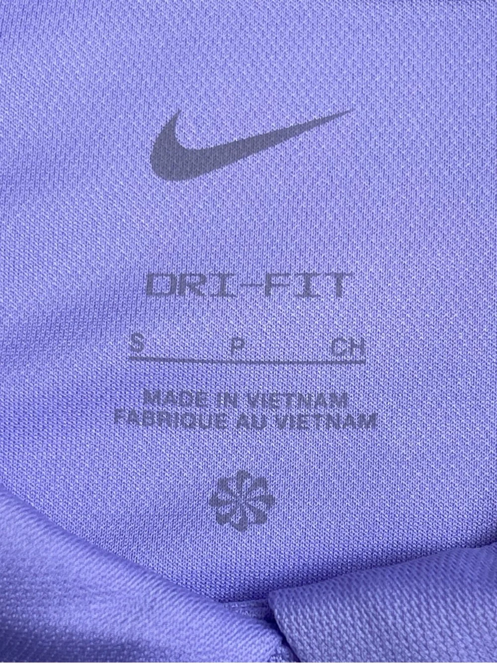 NWT Nike Golf Womens Small Purple Dri-FIT Short Sleeve Polo Shirt Christy's Hope